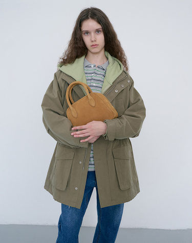 SUEDE BOSTON TOTE BAG GOLDEN CUSTARD_UDBA6F202Y2