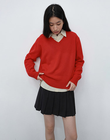 PLEATS MINI STRIPED SKIRT BLACK STRIPE_UDSK6C203BK