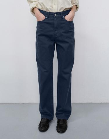 ESSENTIAL STRAIGHT COLORED JEANS BLUE NAVY_UDPA6C208N1