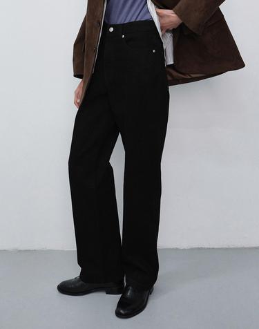 ESSENTIAL STRAIGHT FULL LENGTH JEANS BLACK_UDPA6C207BK