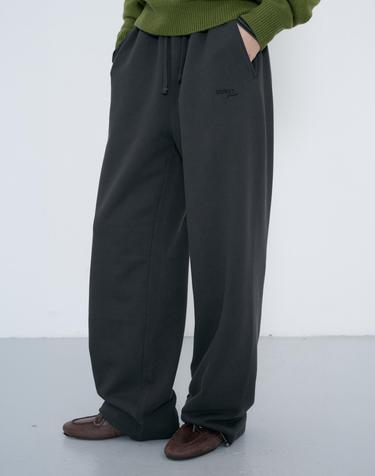 UNISEX STRAIGHT SWEATPANTS SOFT BLACK_UDPA6C101BK