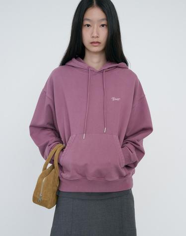 UNISEX GARMENT DYED HOODIE PURPLE_UDTS6C114U2
