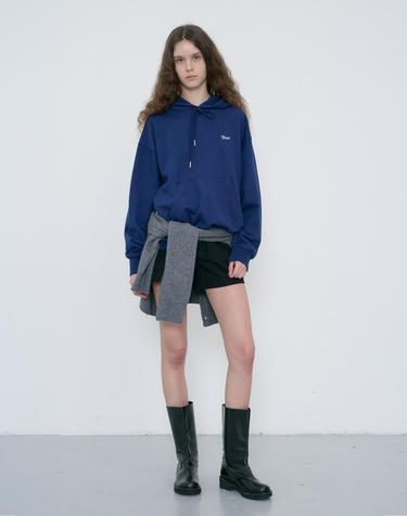UNISEX GARMENT DYED HOODIE NAVY_UDTS6C114N2