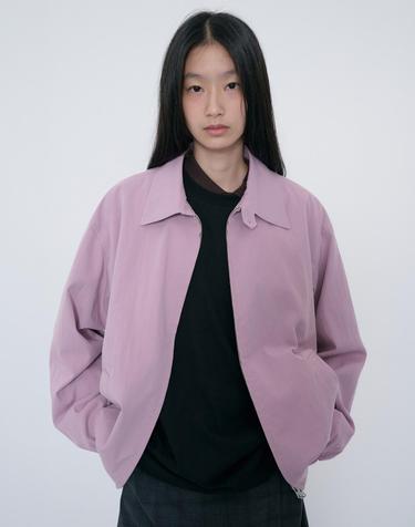 UNISEX COLLARED BLOUSON JACKET LAVENDER PINK_UDJU6C112P1