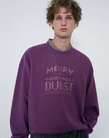 UNISEX PIXEL SWEATSHIRT PURPLE_M_UDTS6C113U1