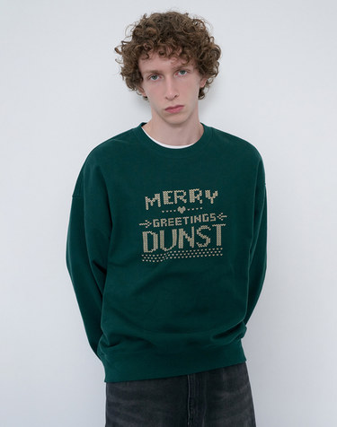UNISEX PIXEL SWEATSHIRT DEEP GREEN_M_UDTS6C113E3