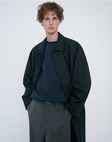 UNISEX REFINED MAC COAT BLACK_M_UDTR6C102BK