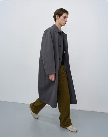 UNISEX REFINED MAC COAT ASH GREY_M_UDTR6C102G2