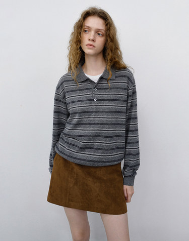 SUEDE MINI SKIRT BROWN_UDSK6C202W2
