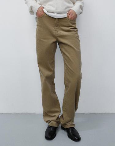 ESSENTIAL STRAIGHT CORDUROY JEANS ETOUPE_UDPA6C211I3