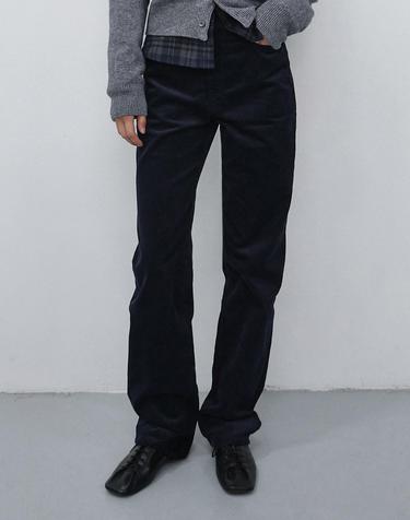 ESSENTIAL STRAIGHT CORDUROY JEANS NAVY_UDPA6C211N2