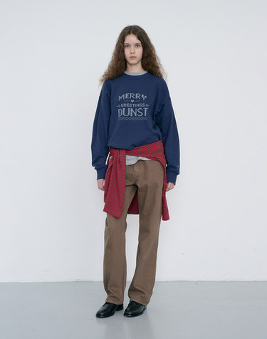 UNISEX PIXEL SWEATSHIRT NAVY_UDTS6C113N2