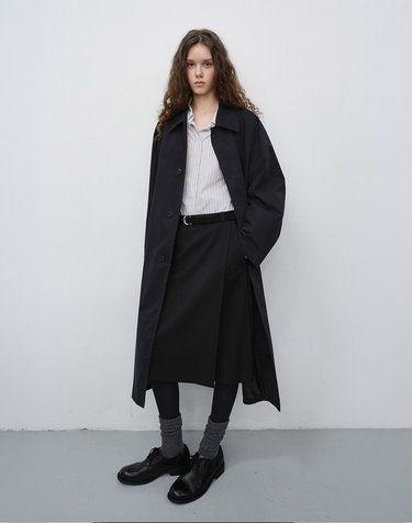 UNISEX REFINED MAC COAT BLACK_UDTR6C102BK