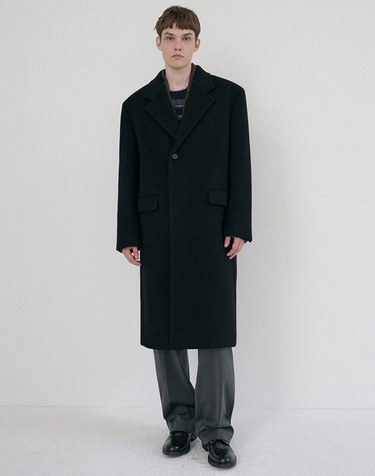 UNISEX BOXY TAILORED COAT BLACK_M_UDCO6D124BK