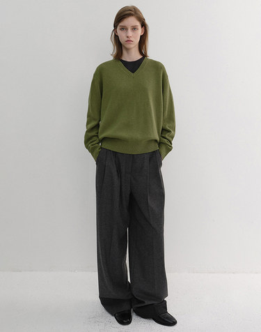 WINTER FLANNEL SLACKS CHARCOAL GREY_UDPA6D221CG