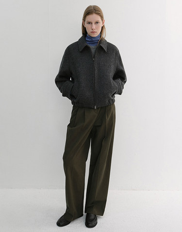 던스트 UNISEX COLLARED WOOL BLOUSON CHARCOAL GREY_UDJU6D126CG