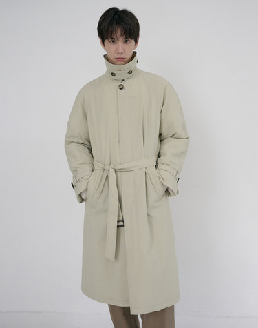 UNISEX PADDED BALMACAAN COAT SOFT BEIGE_M_UDCO6D141I1
