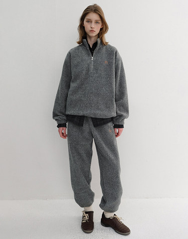 UNISEX BOUCLE JOGGER PANTS MELANGE GREY_UDPA6D122G2