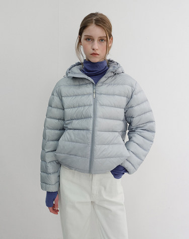 UNISEX LIGHT GOOSE DOWN JACKET GREYISH BLUE_UDJU6D141B1
