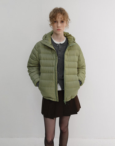 UNISEX LIGHT GOOSE DOWN JACKET OLIVE_UDJU6D141E1