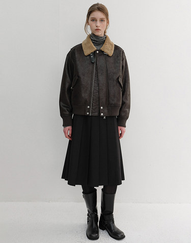 UNISEX VOLUME AVIATOR BLOUSON BLACK_UDJU6D131BK