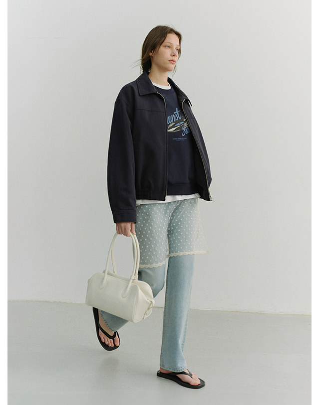 던스트 NEEDLEWORK LAYERING SKIRT IVORY_UDSK6A209IV 아이보리 착용컷