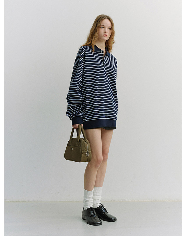 던스트 NYLON BOSTON TOTE BAG KHAKI_UDBA6E212K2 카키 착용컷
