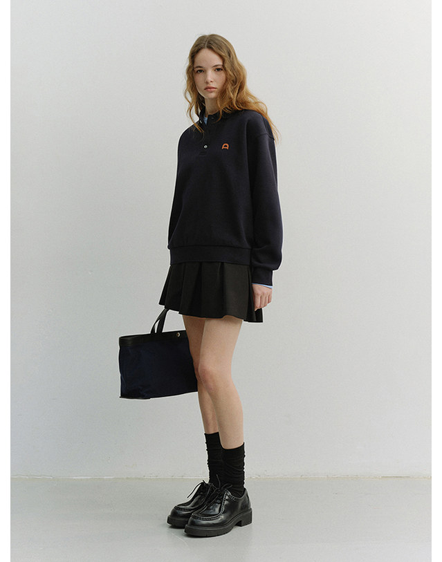 던스트 SHEER KNEE SOCKS BLACK_UDSS6E201BK 블랙 착용컷