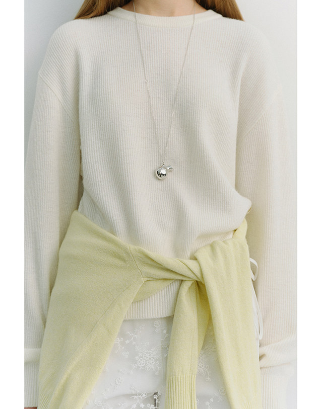 던스트 VASE DROP NECKLACE SILVER_UDJE6E201SV 실버 착용컷