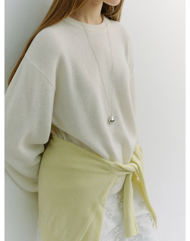 던스트 VASE DROP NECKLACE SILVER_UDJE6E201SV 실버 착용컷
