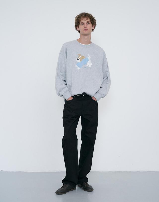 던스트 ESSENTIAL LOOSE JEANS BLACK_M_UDPA6C306BK 블랙 착용컷