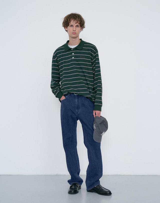 던스트 ESSENTIAL LOOSE JEANS CLASSIC BLUE_M_UDPA6C306B2 블루 착용컷