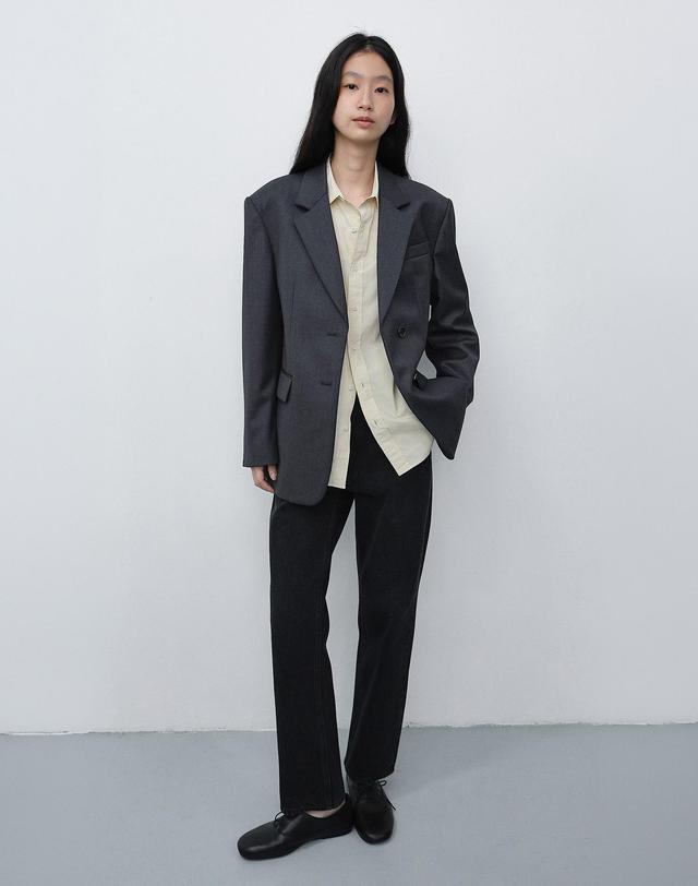 던스트 SLICK CIGARETTE JEANS BLACK_UDPA6C205BK 블랙 착용컷