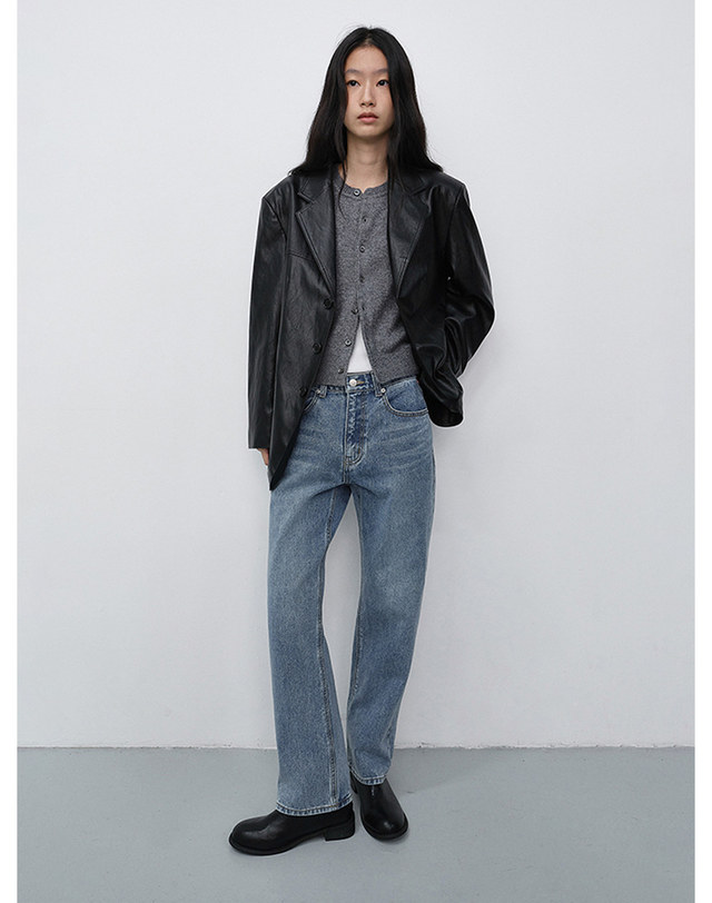 던스트 [10/19 예약배송] SLICK CIGARETTE JEANS LIGHT BLUE_UDPA6C205B1 블루 착용컷