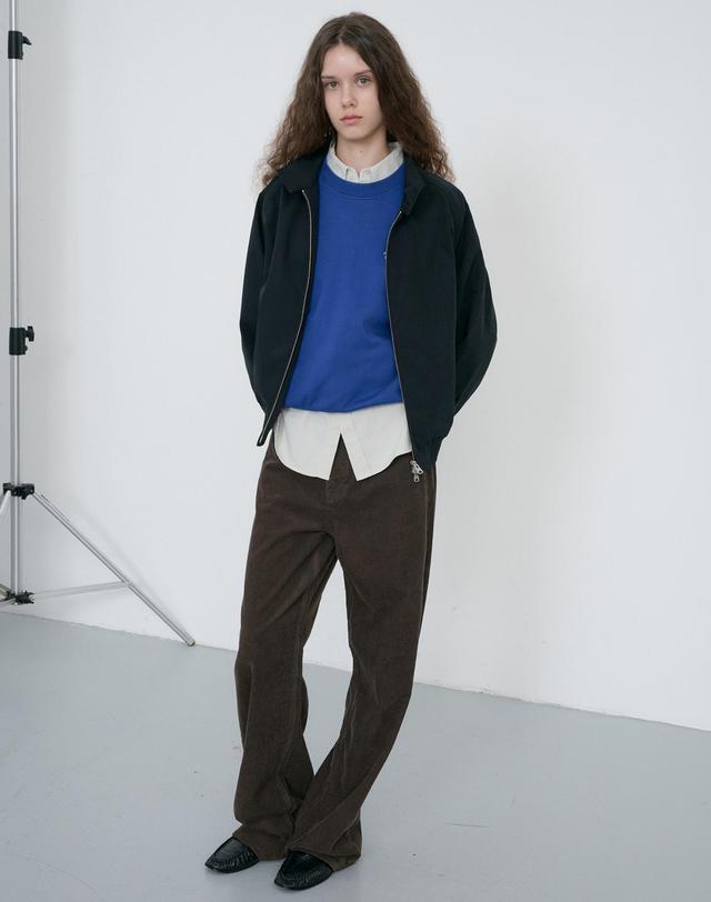 던스트 UNISEX GARMENT DYED SWEATSHIRT BLUE_UDTS6C115B2 블루 착용컷