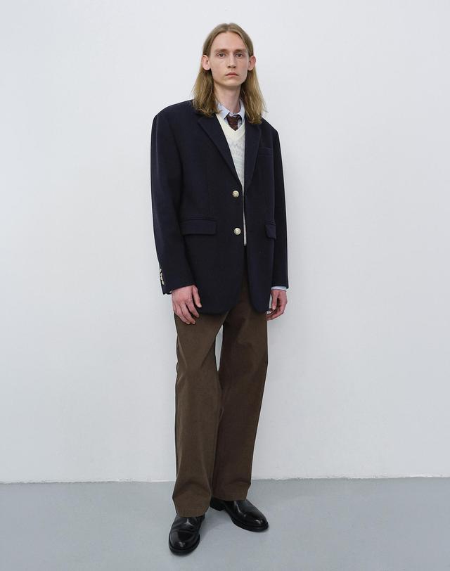 던스트 STRAIGHT CHINO SLACKS BROWN_M_UDPA6C301W2 브라운 착용컷