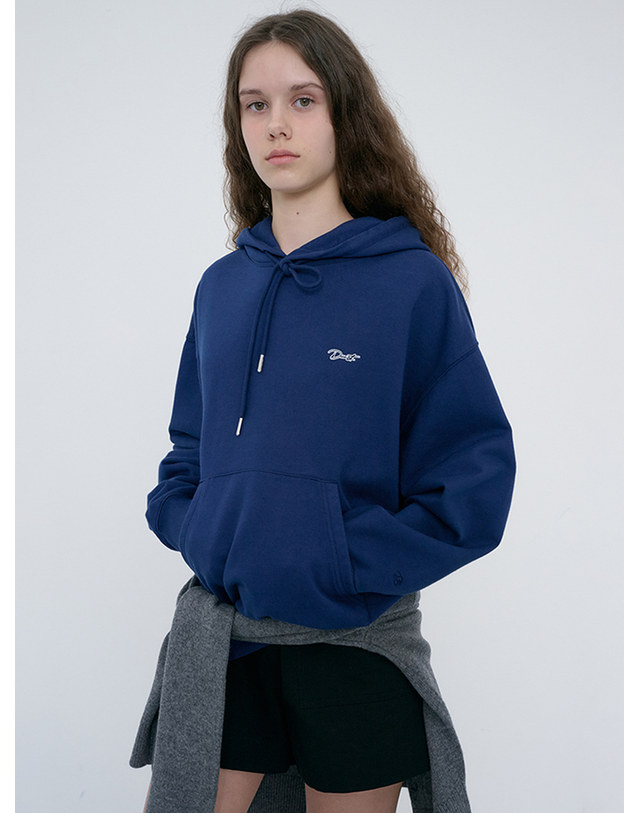 던스트 UNISEX GARMENT DYED HOODIE NAVY_M_UDTS6C114N2 네이비 착용컷