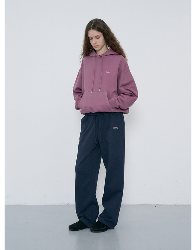 던스트 UNISEX GARMENT DYED HOODIE PURPLE_UDTS6C114U2 퍼플 착용컷