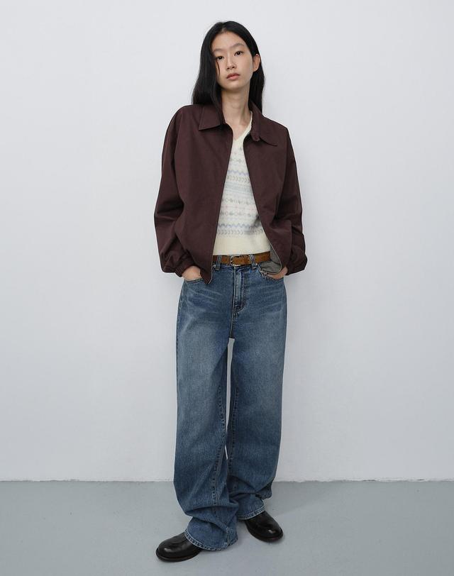 던스트 RELAXED WIDE JEANS CLASSIC BLUE_UDPA6C210B3 블루 착용컷