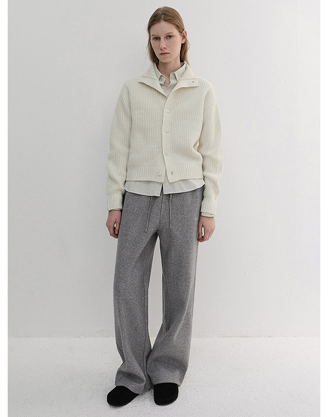던스트 UNISEX JERSEY WIDE PANTS MELANGE GREY_M_UDPA6D121G2 그레이 착용컷
