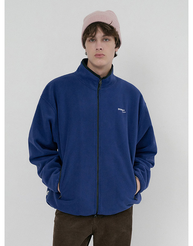 던스트 UNISEX ZIP-UP FLEECE SWEATSHIRT BLUE NAVY_UDJU6D135N1 네이비 착용컷