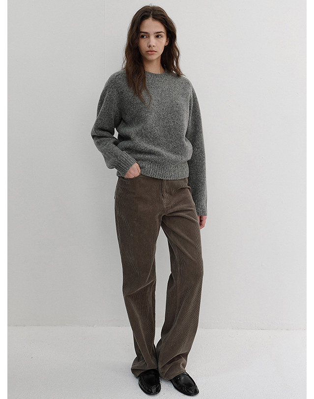 던스트 CORDUROY JEANS TAUPE GREY_UDPA6D222W1 멀티컬러 착용컷