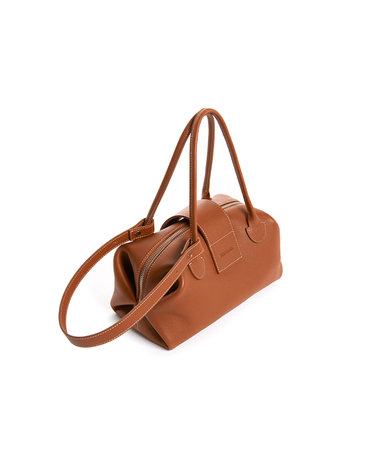 DUBU leather TOTE M - CAMEL
