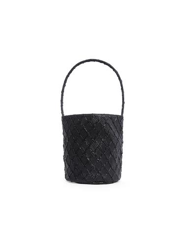 Orien Handle Bucket (Vegan Leather Edition) - BLACK mini