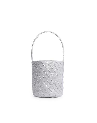Orien Handle Bucket (Vegan Leather Edition) - SILVER mini