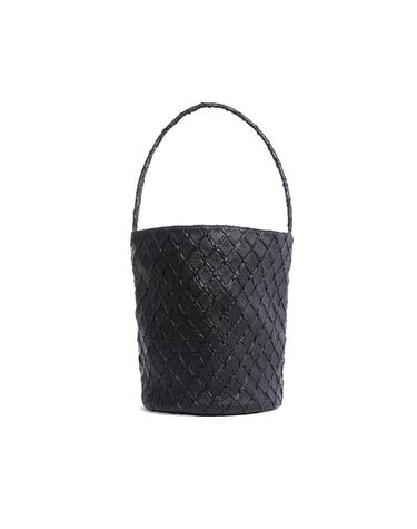 Orien Handle Bucket (Vegan Leather Edition) - BLACK  Large