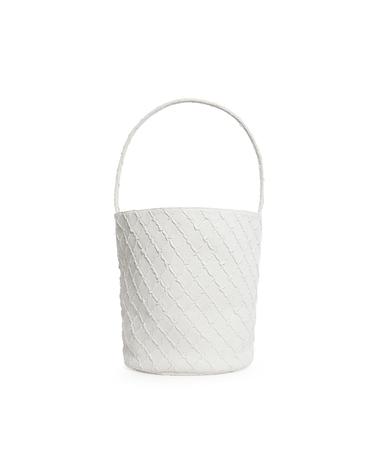 Orien Handle Bucket (Vegan Leather Edition) - OFF WHITE Large