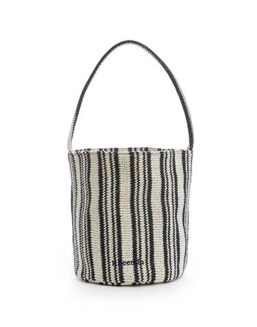 ORIEN RATTAN STRIPE - BLACK+SAND Stripe (MINI)
