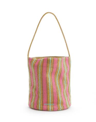 ORIEN RATTAN STRIPE - PINK+MINT Stripe (LARGE)