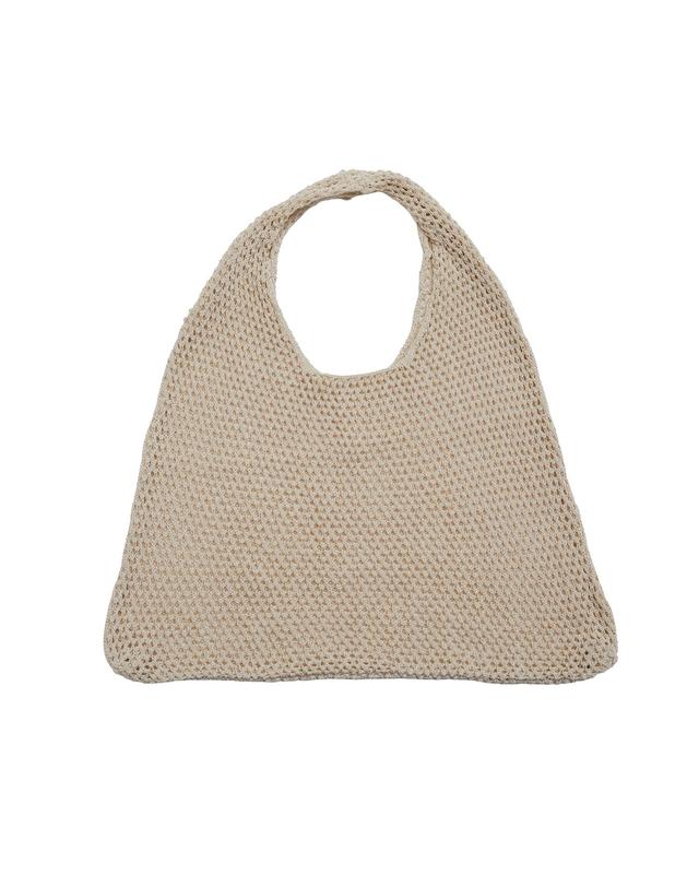 리민 SUMMER LOGO NET BAG - WARM BEIGE 착용컷